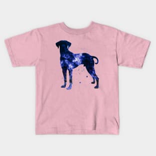 Rhodesian Ridgeback Dog Space Stencil Kids T-Shirt